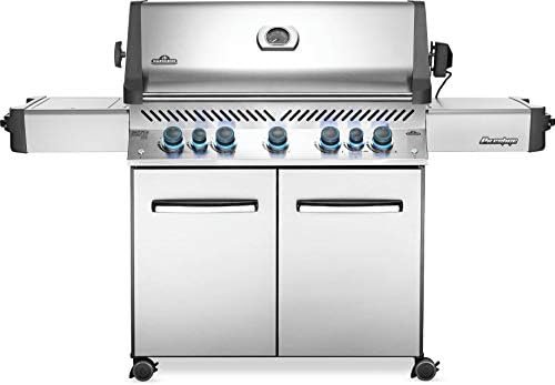 41dWsBYVzlL._AC_.jpg Napoleon P665RSIBPSS Prestige RSIB Propane Gas Grill, 665 sq. in + Infrared Side and Rear Burner, Stainless Steel Patio, Lawn & Garden - Image 1