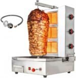 Li Zhen 3 Burners Shawarma Machine Commercial Chicken Shawarma Machine Gyro Grill Rotating Kebab Machine for Commercial Kitchen Use, Silver,41.9 lbs. Industrial & Scientific - Image 9