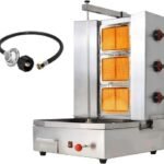 Li Zhen 3 Burners Shawarma Machine Commercial Chicken Shawarma Machine Gyro Grill Rotating Kebab Machine for Commercial Kitchen Use, Silver,41.9 lbs. Industrial & Scientific