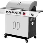 Char-Broil® Performance Series™ TRU-Infrared Cooking Technology 3-Burner with Side Burner Cart Propane Gas Stainless Steel Grill