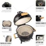 Kamado Argentino MINI PAMPA 16-inch Diameter | Portable Kamado-Style Smoker & Grill  Patio, Lawn & Garden - Image 3
