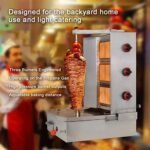Li Zhen 3 Burners Shawarma Machine Commercial Chicken Shawarma Machine Gyro Grill Rotating Kebab Machine for Commercial Kitchen Use, Silver,41.9 lbs. Industrial & Scientific - Image 6