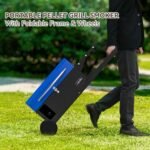 Onlyfire BBQ Wood Pellet Grill Smoker with Foldable Cart, Meat Probe, 2 Tiers Cooking Area, Portable Tabletop Grilling Stove for Outdoor Kitchen Cooking Smoke and Roast, RV Camping, Blue GS342  Patio, Lawn & Garden - Image 7