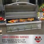 Bull Outdoor Products BBQ 47628 Angus 75,000 BTU Grill Head, LP, 304 Stainless Steel, 4 Burners, 810 sq. Inches, Twin Lights, Rotisserie Kit - Image 9