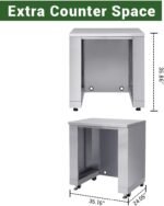 4 Pcs Stainless Steel BBQ Island Outdoor Kitchen Packages, 5-Burner 58000 BTU Built-in Grill with Infrared Rear Burner + Grill Cabinet + Sink Cabinet + Appliance Cabinet + Rotisserie Kit  Patio, Lawn & Garden - Image 16