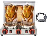 Li Zhen Shawarma Machine Vertical Rotisserie Gyro Machine Commercial Turkish Kebab and Grilled Chicken Machine with 3 Burner,Silver  Industrial & Scientific - Image 8