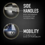 Megamaster 5-Burner Gas Grill with Side Burner, 66,000 BTUs, 753 SQ. In. Cooking Area, 2 Wheel Transport, Propane BBQ Grill with for Outdoor Cooking, Patios, and More - Image 7