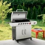 Char-Broil® Performance Series™ TRU-Infrared Cooking Technology 3-Burner with Side Burner Cart Propane Gas Stainless Steel Grill - Image 2