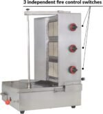 Li Zhen 3 Burners Shawarma Machine Commercial Chicken Shawarma Machine Gyro Grill Rotating Kebab Machine for Commercial Kitchen Use, Silver,41.9 lbs. Industrial & Scientific - Image 13