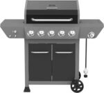 Megamaster 5-Burner Gas Grill with Side Burner, 66,000 BTUs, 753 SQ. In. Cooking Area, 2 Wheel Transport, Propane BBQ Grill with for Outdoor Cooking, Patios, and More - Image 16