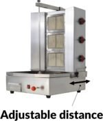 Li Zhen 3 Burners Shawarma Machine Commercial Chicken Shawarma Machine Gyro Grill Rotating Kebab Machine for Commercial Kitchen Use, Silver,41.9 lbs. Industrial & Scientific - Image 14