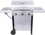 Char-Broil® Performance Series™ TRU-Infrared Cooking Technology 3-Burner with Side Burner Cart Propane Gas Stainless Steel Grill - Image 10