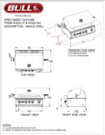 Bull Outdoor Products BBQ 47628 Angus 75,000 BTU Grill Head, LP, 304 Stainless Steel, 4 Burners, 810 sq. Inches, Twin Lights, Rotisserie Kit - Image 17