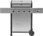 Kenmore 4-Burner BBQ Gas Grill with Side Burner, Outdoor Propane Grill, 53,000 BTUs, Cast Iron Cooking Grates, Electronic Ignition, Warming Rack, Open Cart Design & All-Terrain Wheels, Stainless Steel  Patio, Lawn & Garden - Image 10