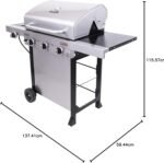 Char-Broil® Performance Series™ TRU-Infrared Cooking Technology 3-Burner with Side Burner Cart Propane Gas Stainless Steel Grill - Image 23
