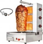 Li Zhen 3 Burners Shawarma Machine Commercial Chicken Shawarma Machine Gyro Grill Rotating Kebab Machine for Commercial Kitchen Use, Silver,41.9 lbs. Industrial & Scientific - Image 18