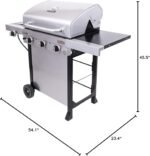 Char-Broil® Performance Series™ TRU-Infrared Cooking Technology 3-Burner with Side Burner Cart Propane Gas Stainless Steel Grill - Image 24