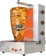 Li Zhen 3 Burners Shawarma Machine Commercial Chicken Shawarma Machine Gyro Grill Rotating Kebab Machine for Commercial Kitchen Use, Silver,41.9 lbs. Industrial & Scientific - Image 17