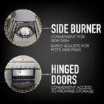 Kenmore 6-Burner Propane Gas BBQ Grill with Side Burner, 73,000 BTUs, Stainless Steel Cabinet Grill with Cast Iron Grates for Outdoor Cooking, Backyard BBQ, Patio, Large Parties  Patio, Lawn & Garden - Image 14