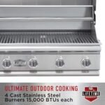 Bull Outdoor Products BBQ 47628 Angus 75,000 BTU Grill Head, LP, 304 Stainless Steel, 4 Burners, 810 sq. Inches, Twin Lights, Rotisserie Kit - Image 19